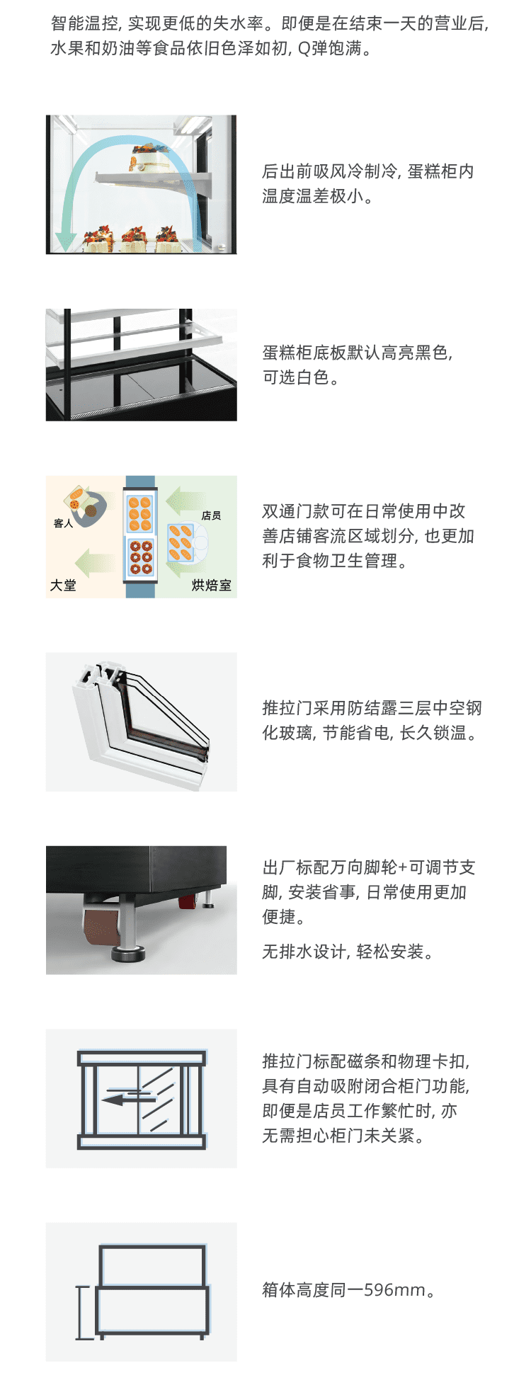 星崎展示柜-艾世铭蛋糕柜